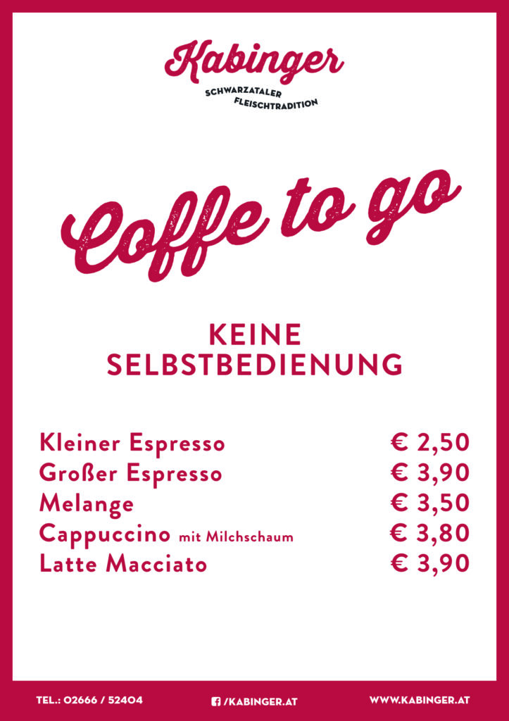 Spezialitäten bei Kabinger